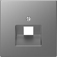 Лицевая панель Schneider Electric Merten D-Life для 1-м. розетки RJ45 сталь